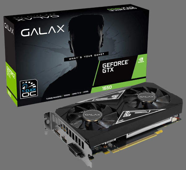 GALAX GeForce® GTX 1650 EX PLUS (1-Click OC) GDDR6