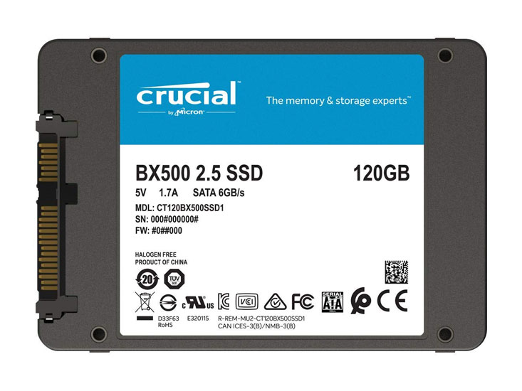 Crucial Disque SSD Sata Crucial BX500 - 500G - Prix pas cher